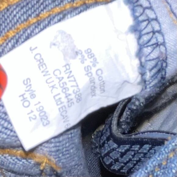 J Crew Matchstick Jeans Dark Wash Denim Mid-Rise - Picture 7 of 8